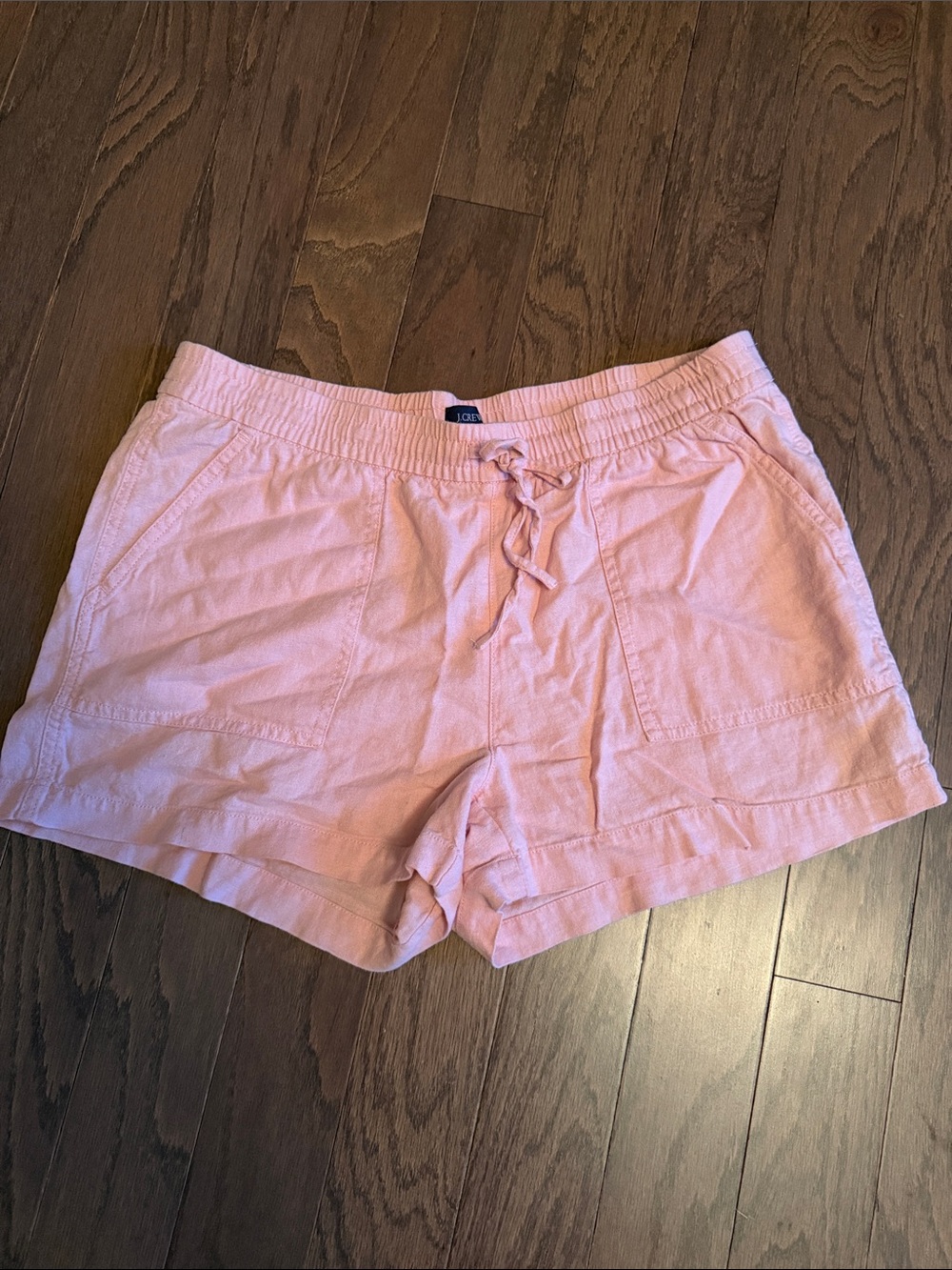 Light Pink Linen Women's Shorts